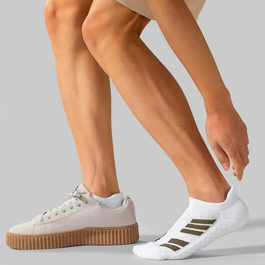 Calcetines Deportivos para Hombre y Mujer, Talla Grande, Diseño a Rayas, Primavera Verano, Calcetines Finos para Correr, Transpirables, Calcetines para Fitness y Senderismo