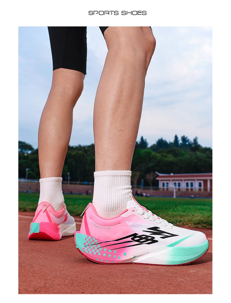 Zapatillas Running con Placa de Carbono – Ligeras y Transpirables