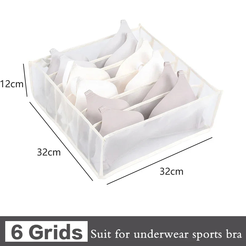 Organizador de ropa interior para sujetador deportivo, caja de almacenamiento para bragas y calcetines, organizador de ropa, armario, cajones, caja separadora