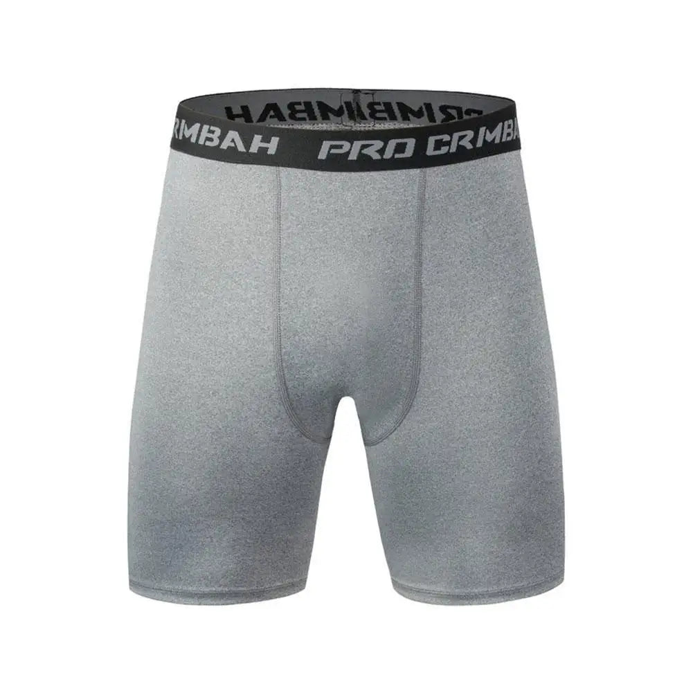 Mallas deportivas para hombre, medias de compresión elásticas para Fitness, secado rápido, pantalones cortos elásticos de entrenamiento para correr