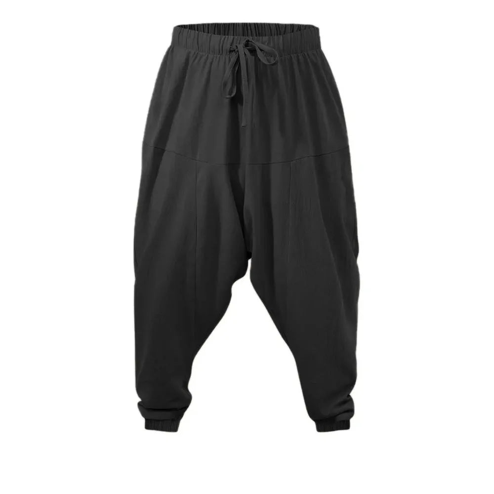Pantalón Harem Lino – Holgado Transpirable Running