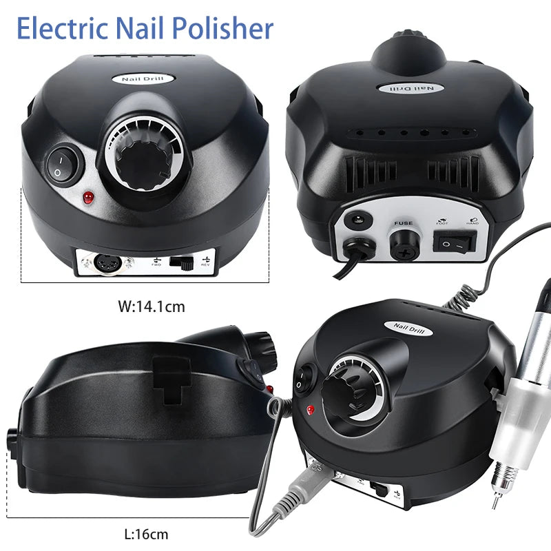 Kit de esmalte de uñas, Kit de uñas acrílico, juego de Gel de uñas de polietileno con lámpara de uñas, extensión de uñas, Gel de brillo, juego de herramientas de manicura de Gel de construcción UV