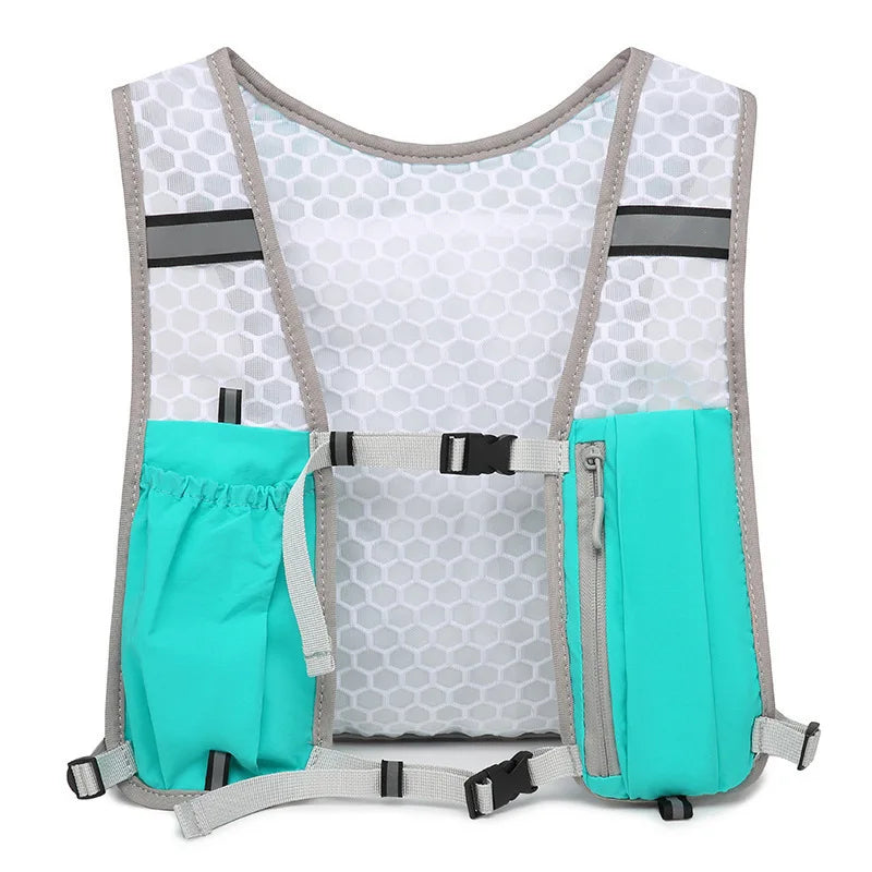 Chaleco de Hidratación para Correr, Ajustable, Ligero y Reflectante, para Hombres y Mujeres, Ideal para Maratón