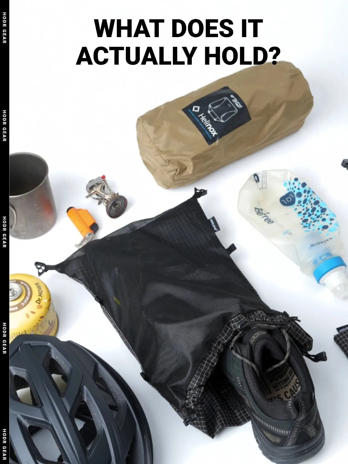 [HODRGEAR] Mochila Modular Kangaroo Pouch Expandible 6L Ultraligera 58g Gridstop para Senderismo y Trekking UL Gear Beaver Tail