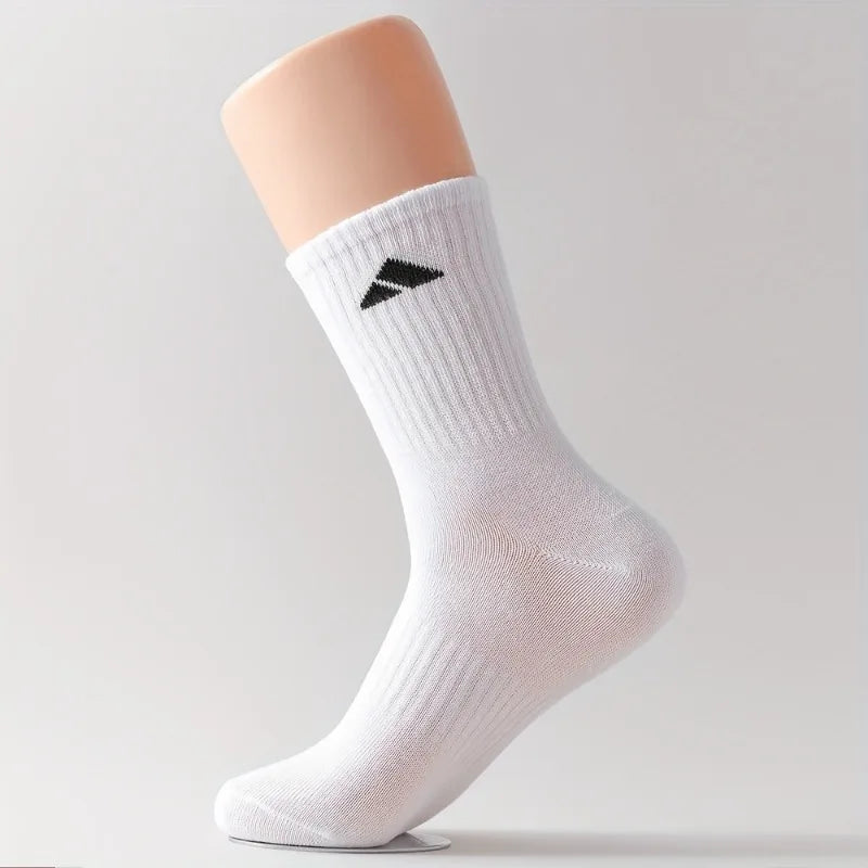Calcetines deportivos para hombre 20 piezas/10 pares, calcetines deportivos transpirables blancos y negros, calcetines cómodos acolchados para correr, gimnasio y uso diario