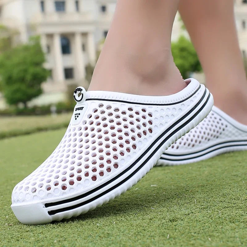 Sandalias cómodas para piscina para hombre, Zapatos de playa al aire libre de verano, zuecos de jardín sin cordones, zapatillas informales para ducha de agua, Zapatos Unisex