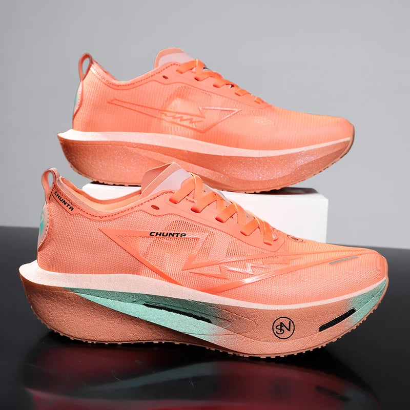 Zapatillas de Running Marathon para Hombre, con Placa de Carbono, Deportivas, Transpirables, Ligeras, Cómodas, Zapatillas Deportivas Chunta para Mujer