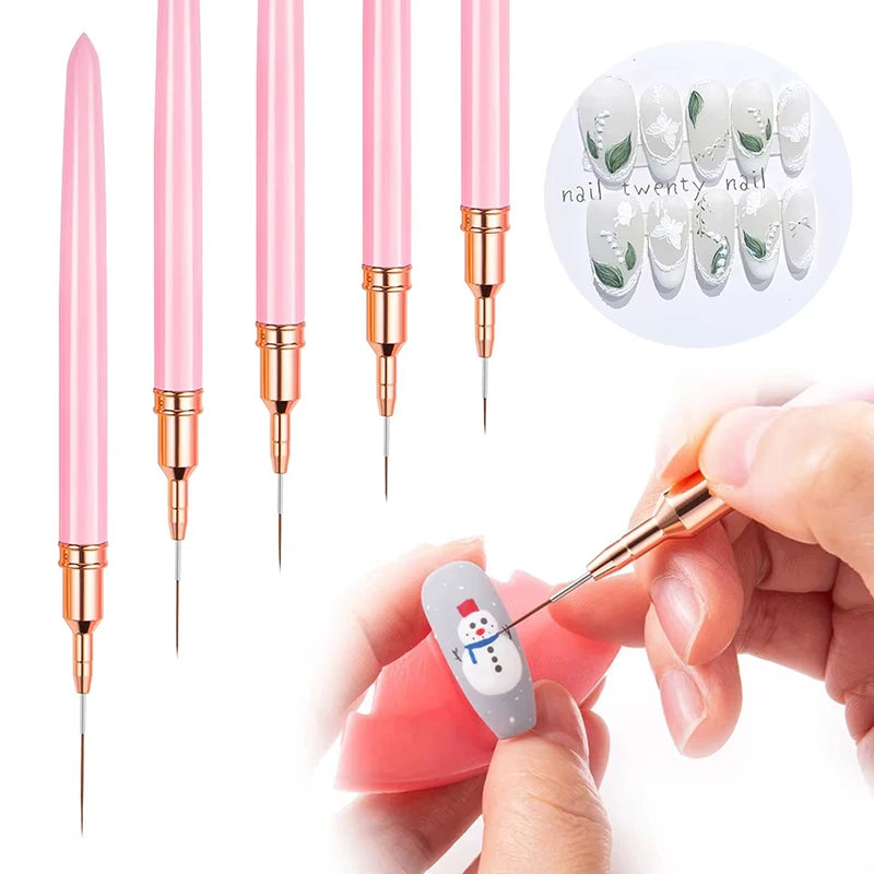 Pinceles para Nail Art – Set de 5