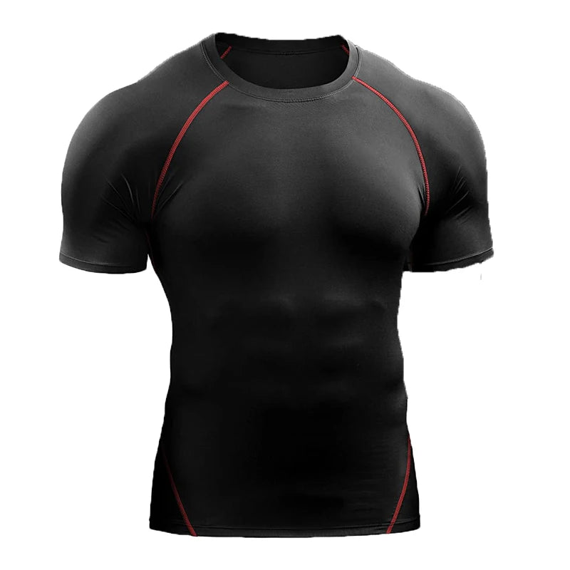 Camiseta de Compresión Hombre – Running, Gym & Fitness