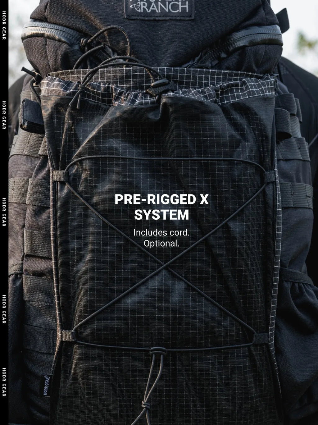 [HODRGEAR] Mochila Modular Kangaroo Pouch Expandible 6L Ultraligera 58g Gridstop para Senderismo y Trekking UL Gear Beaver Tail
