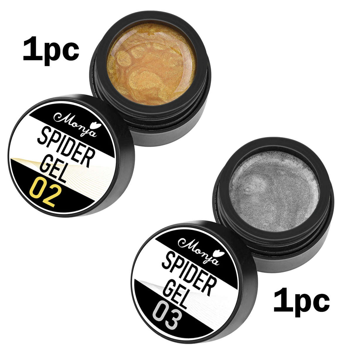 Esmalte de Gel Elástico para Decoración de Uñas, para Tallar y Pintar Diseños, 4 Colores