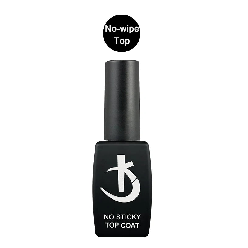 KODI JYJ Base y Top Coat para Esmalte en Gel, Primer sin Ácido, Barniz Híbrido Semipermanente, Top Coat Mate, Base de Goma Gruesa para Uñas