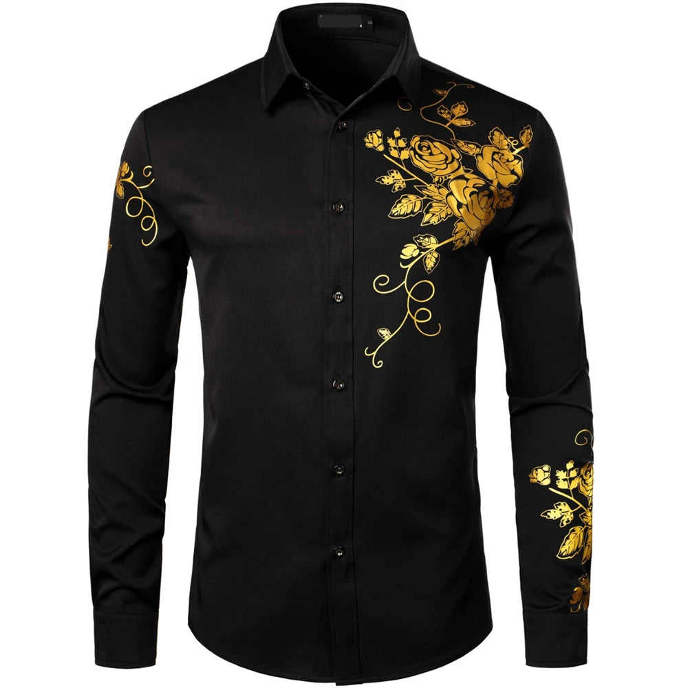 Camisas de manga larga para hombre, camisas informales, ropa elegante a la moda para hombre, ropa de moda para hombre, mangas largas estampadas de gran tamaño 2024