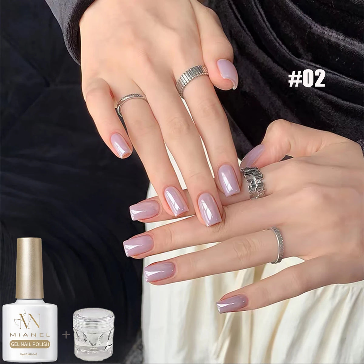 MAINEL 1-12 Uds. Esmalte de Uñas en Gel UV Brillante Nude de Moda, Cosméticos para Uñas, Puntas de Gel para Uñas, Barniz de Uñas