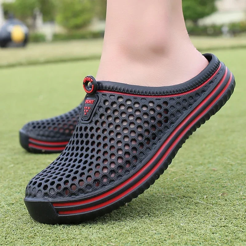 Sandalias cómodas para piscina para hombre, Zapatos de playa al aire libre de verano, zuecos de jardín sin cordones, zapatillas informales para ducha de agua, Zapatos Unisex