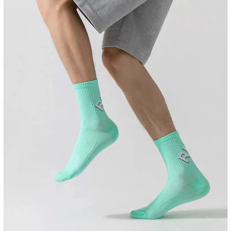 1 par de calcetines de running para hombre y mujer, de tubo corto, con suela de toalla, deportivos, de corte bajo, para maratón, fitness, baloncesto, calcetines de compresión.