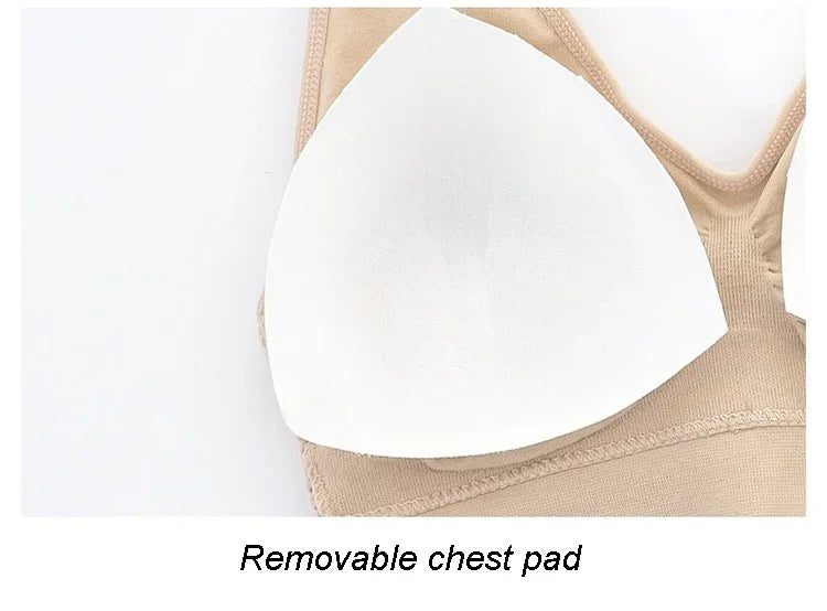 Chaleco deportivo transpirable para mujer, sujetador absorbente para el sudor, almohadilla a prueba de golpes, Top deportivo para pista y campo, gimnasio, correr, Fitness