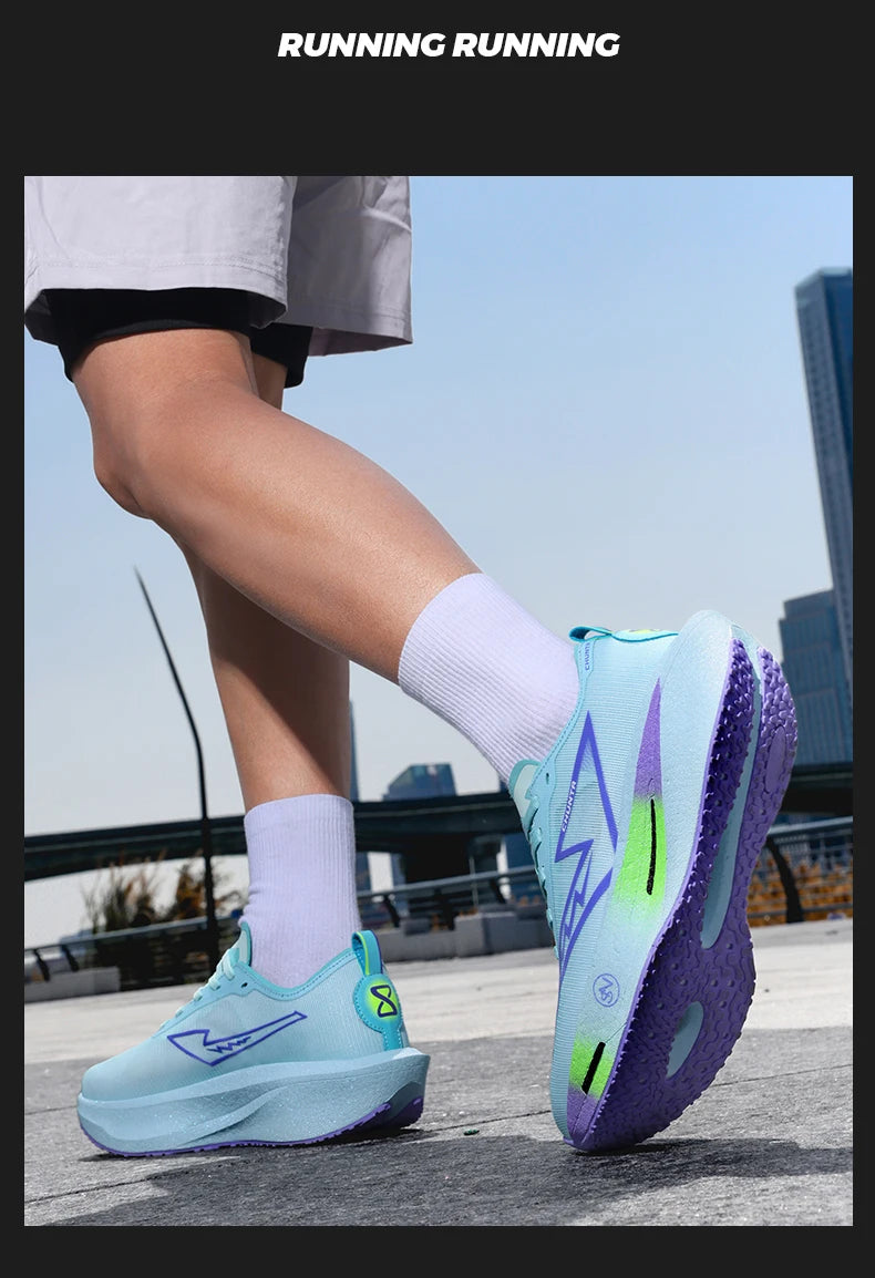 Zapatillas para Correr con Placa de Carbono, Especializadas para Maratón, Deportivas, Transpirables, Ligeras, Cómodas, Antideslizantes, para Hombre y Mujer