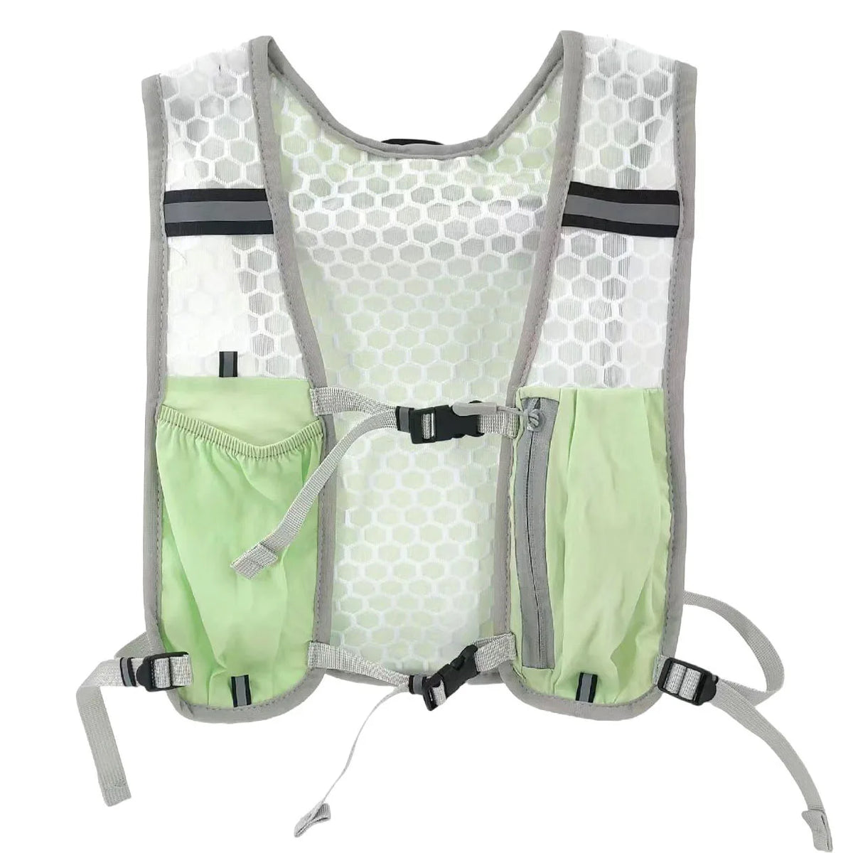 Chaleco de Hidratación para Correr, Ajustable, Ligero y Reflectante, para Hombres y Mujeres, Ideal para Maratón