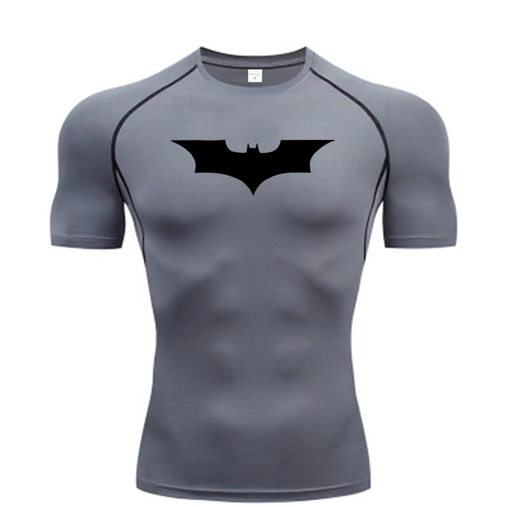 Camiseta de Compresión Hombre – Estampado Running & Fitness