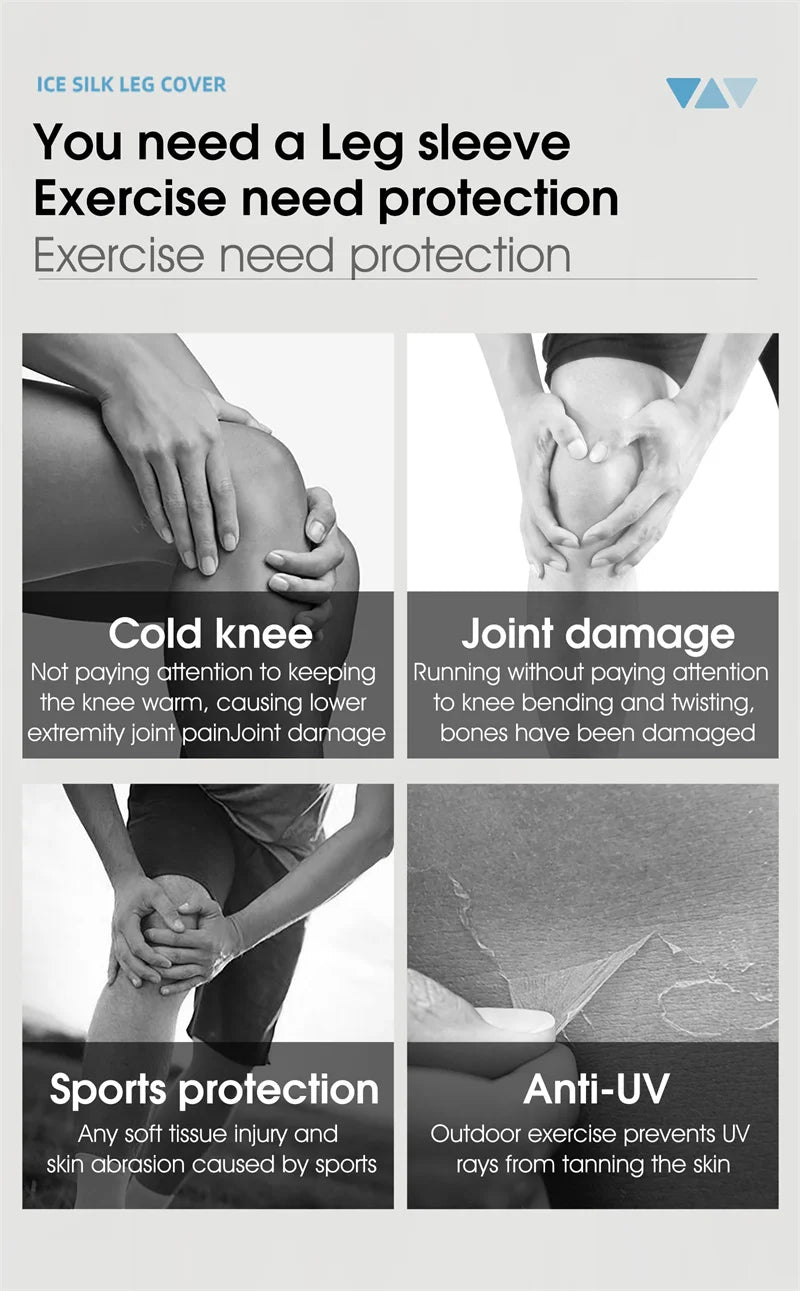 WEST BIKING verano correr ciclismo piernas manga hielo seda protección UV compresión antideslizante calentador de piernas equipo deportivo de refrigeración