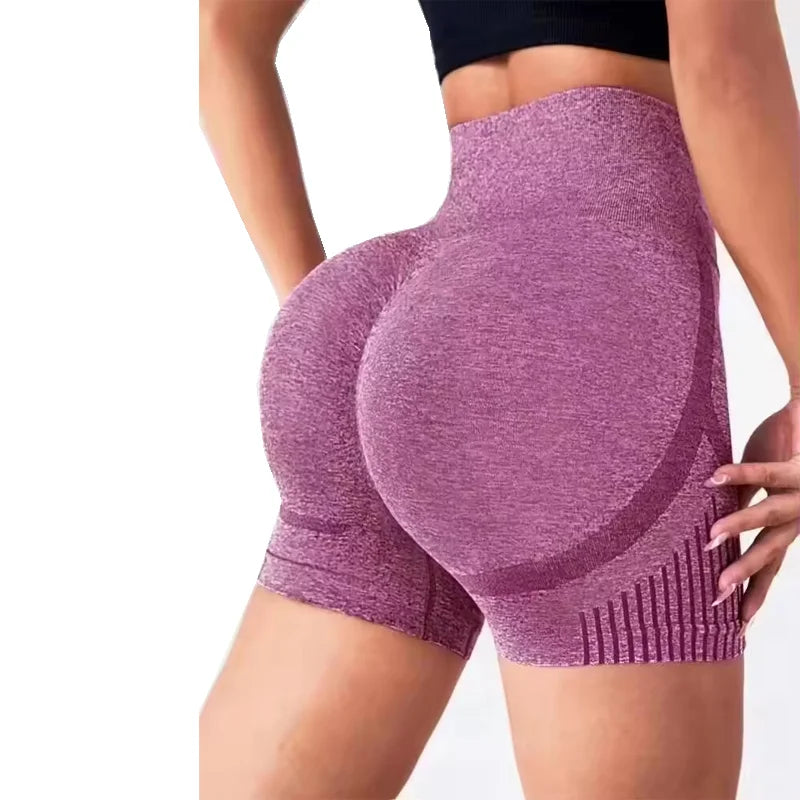 Pantalones cortos de Yoga para mujer, pantalones cortos de entrenamiento de cintura alta, Fitness, Yoga, levantamiento de glúteos, Fitness, Yoga, gimnasio, pantalones cortos para correr, ropa deportiva