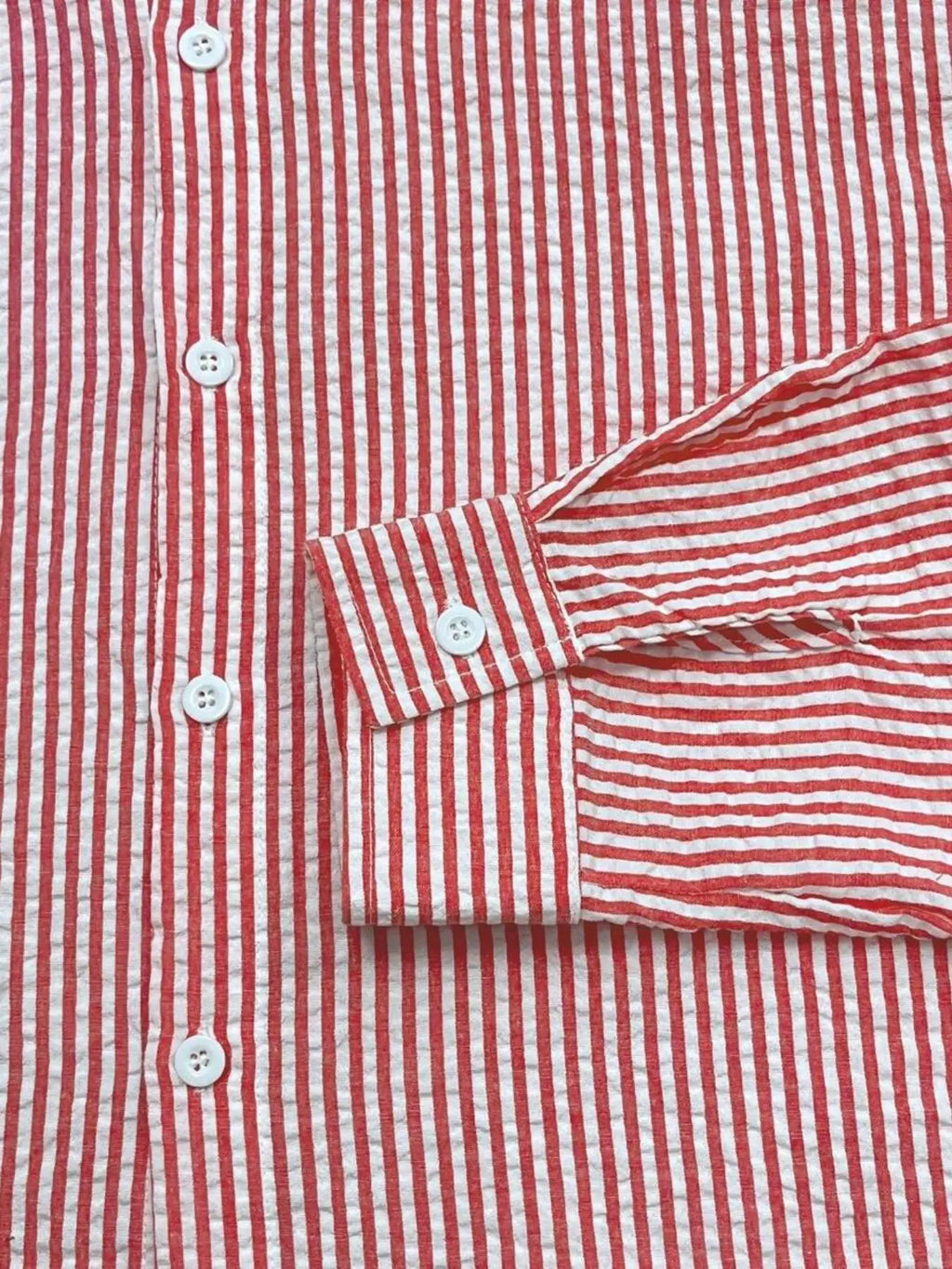 Camisa de Manga Larga a Rayas para Hombre, Corte Holgado, Elegante, Cómoda, Informal, para Todas las Temporadas, Ideal para Actividades al Aire Libre
