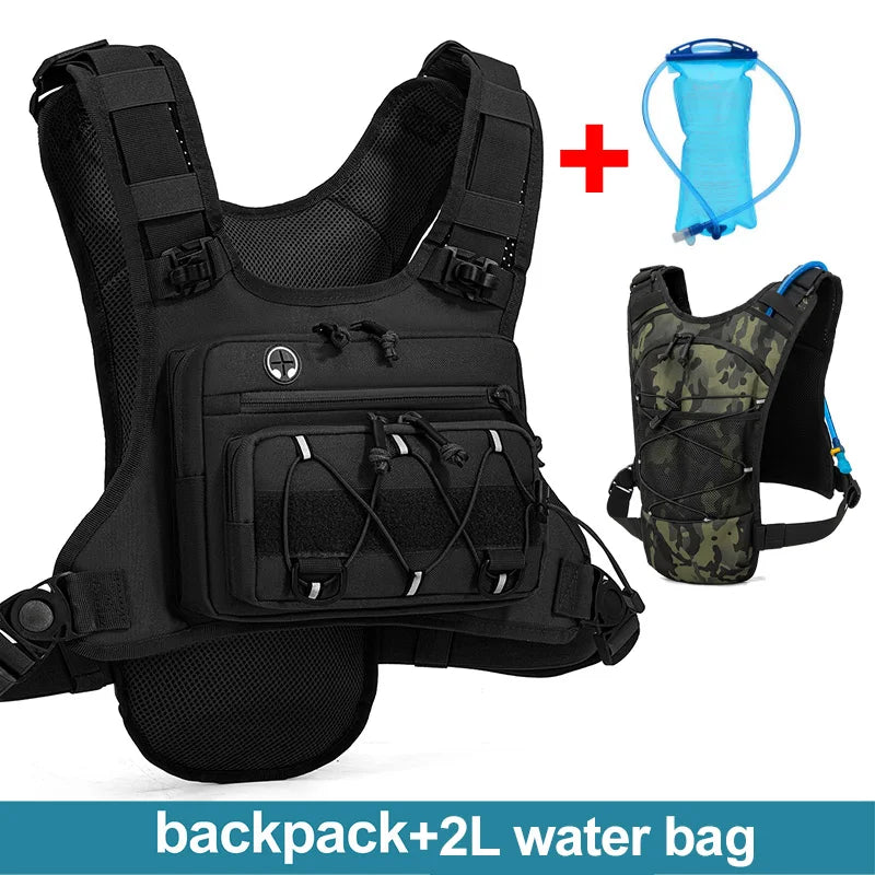 Chaleco de Hidratación para Correr, Ciclismo, Senderismo, Carreras de Bicicleta, Maratón, Bolsa Deportiva Táctica para Hombres y Mujeres, Mochila de Camping
