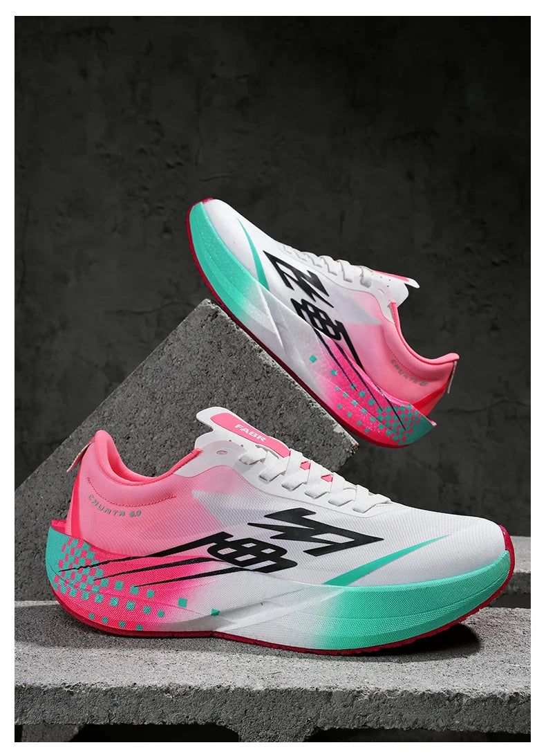 Zapatillas Running con Placa de Carbono – Ligeras y Transpirables