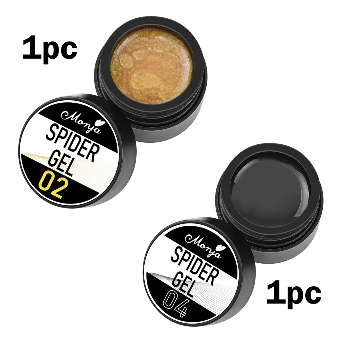 Esmalte de Gel Elástico para Decoración de Uñas, para Tallar y Pintar Diseños, 4 Colores