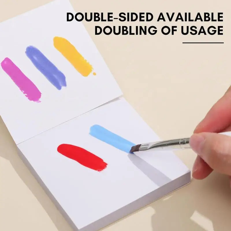 50 Uds. Paleta de esmalte de uñas de Gel, papel desechable para decoración de uñas, pegatina de esmalte de Gel, mezcla de papel de dibujo, herramientas de manicura de exhibición DIY