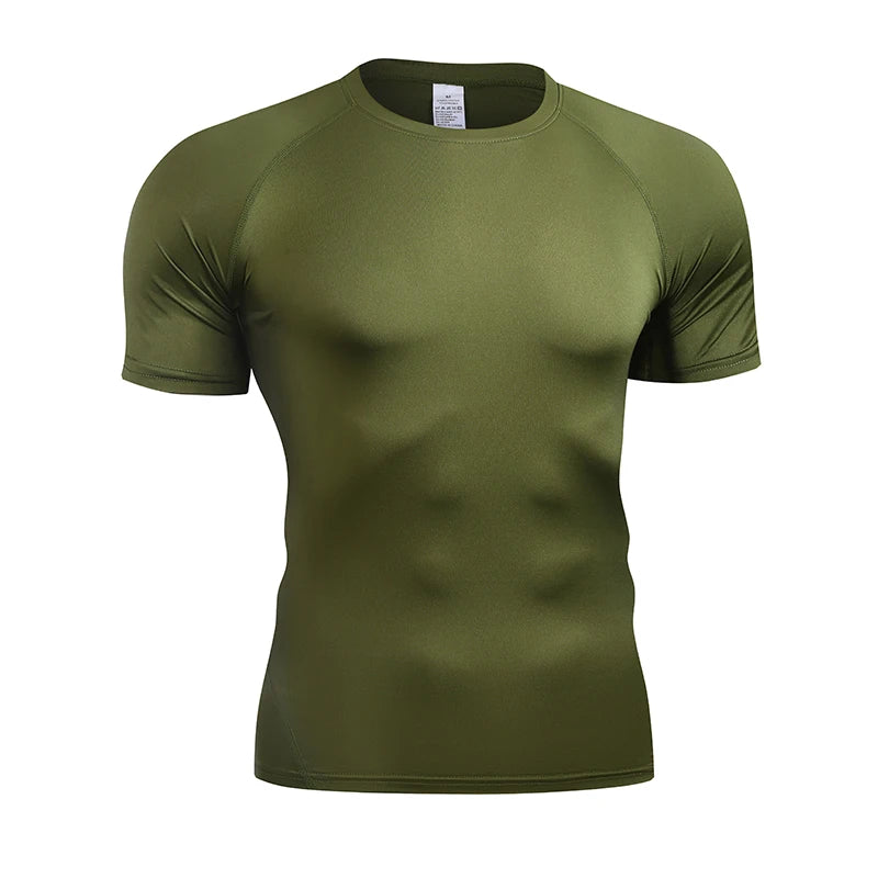 Camiseta de Compresión Hombre – Running, Gym & Fitness