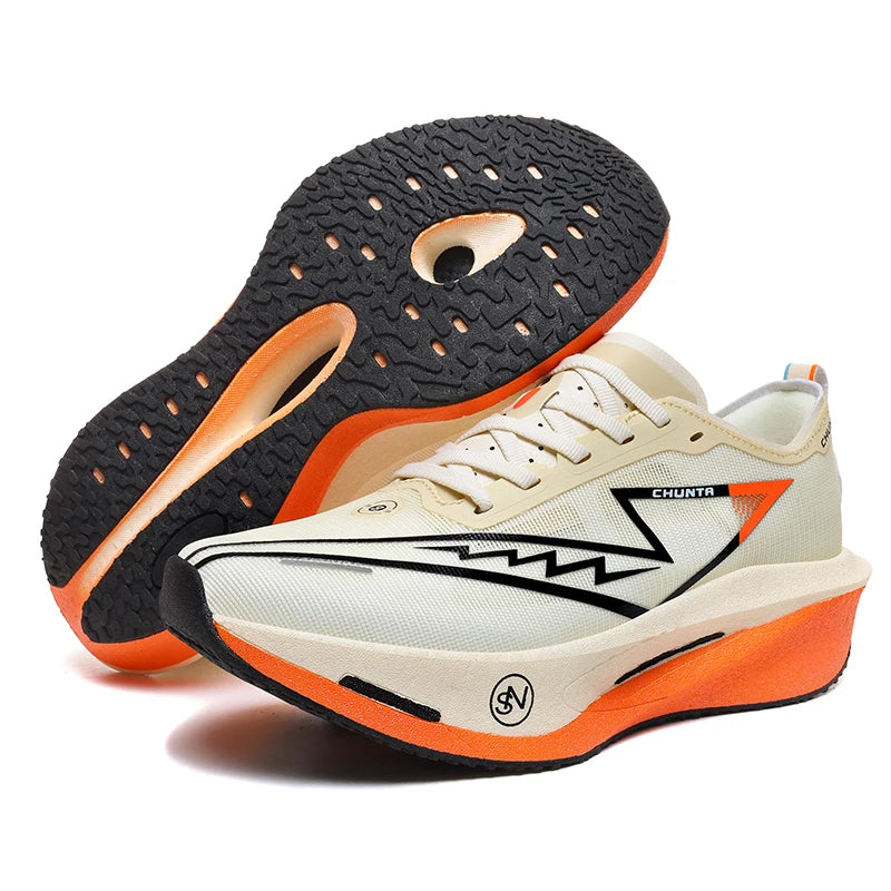 Zapatillas de Running Marathon para Hombre, con Placa de Carbono, Deportivas, Transpirables, Ligeras, Cómodas, Zapatillas Deportivas Chunta para Mujer