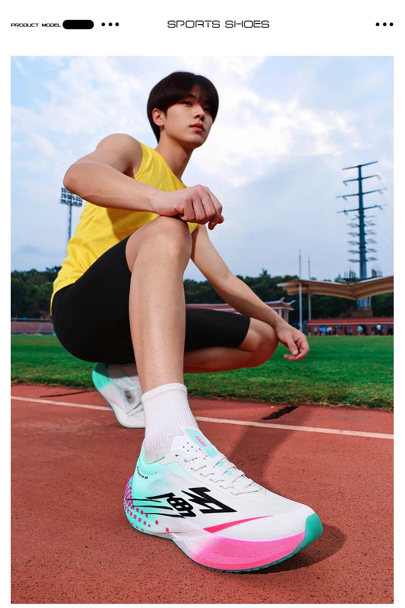 Zapatillas Running con Placa de Carbono – Ligeras y Transpirables