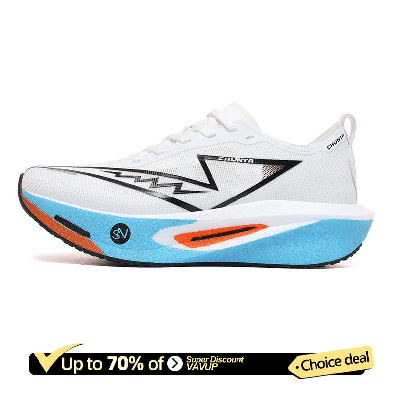 Zapatillas de Running Marathon para Hombre, con Placa de Carbono, Deportivas, Transpirables, Ligeras, Cómodas, Zapatillas Deportivas Chunta para Mujer