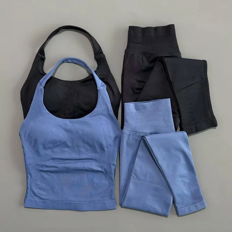 Conjunto Fitness 2 Piezas para Mujer – Top + Leggings
