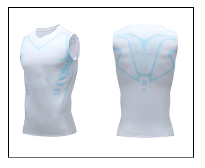 Camiseta de Compresión sin Mangas para Hombre, Ropa Deportiva de Secado Rápido con Estampado, Chaleco Deportivo Masculino para Fitness, Culturismo y Entrenamiento Muscular