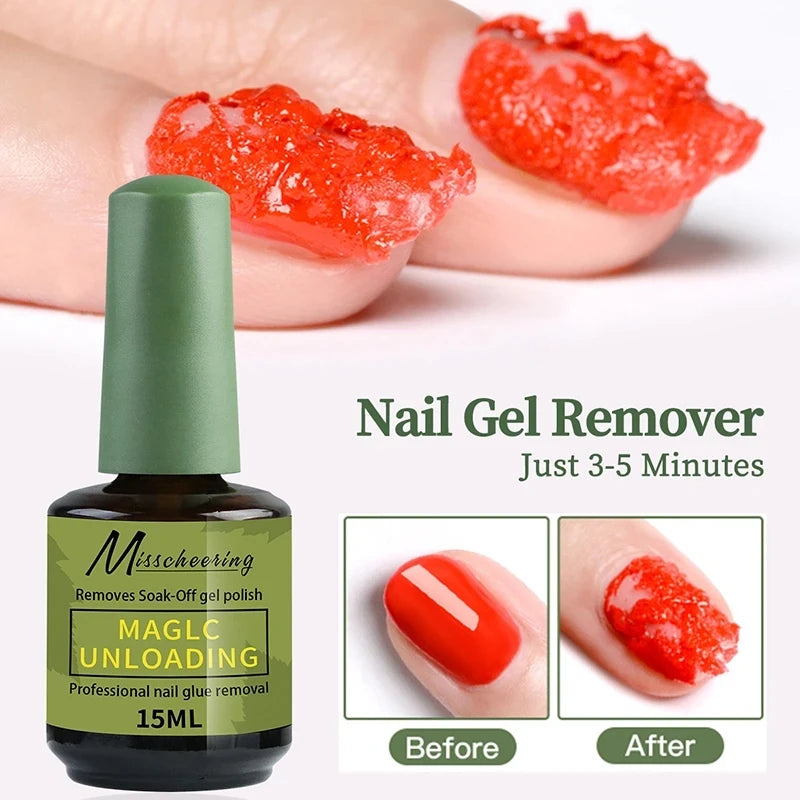 1/2 piezas/juego de removedor mágico de uñas con herramienta de extracción que elimina rápida y fácilmente el esmalte de uñas en gel y el gel de poliuretano sin dañar las uñas