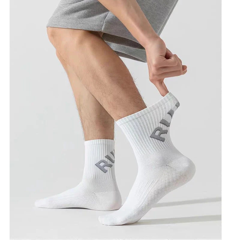 1 par de calcetines de running para hombre y mujer, de tubo corto, con suela de toalla, deportivos, de corte bajo, para maratón, fitness, baloncesto, calcetines de compresión.
