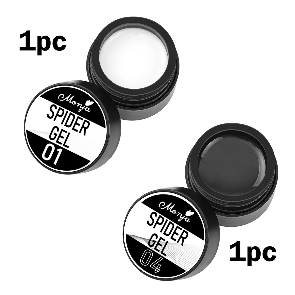 Esmalte de Gel Elástico para Decoración de Uñas, para Tallar y Pintar Diseños, 4 Colores