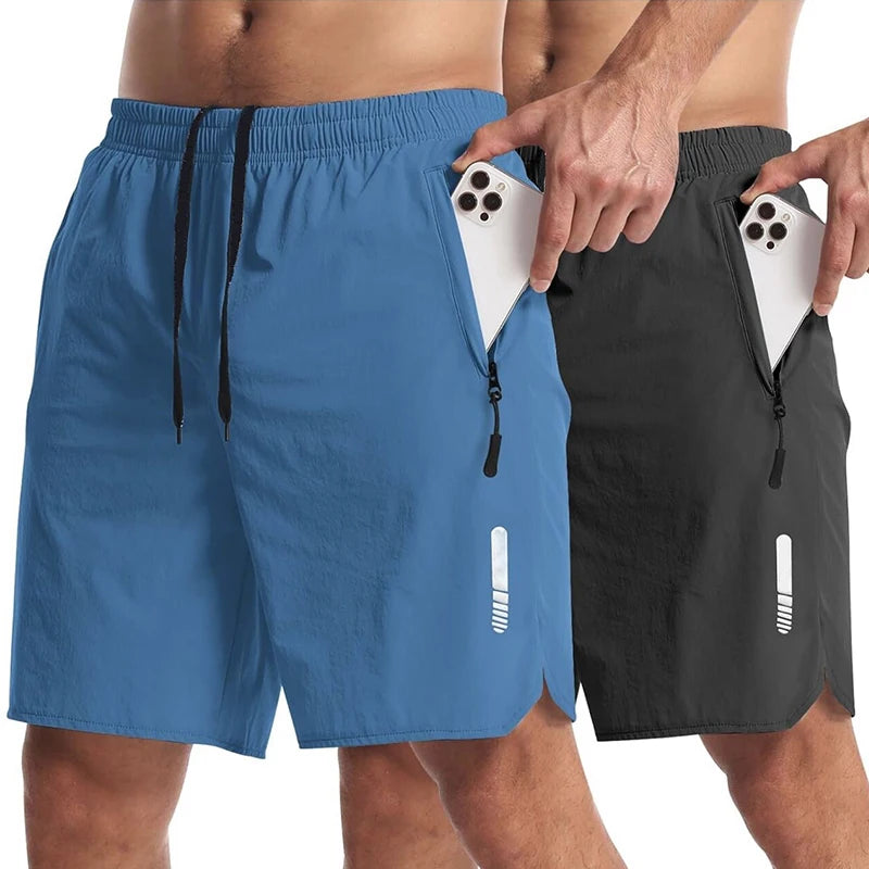 Pantalones cortos deportivos para hombre, ropa deportiva, pantalones cortos para correr de verano, pantalones cortos de playa, gimnasio, chándal de Fitness, pantalones cortos de entrenamiento para trotar, pantalones cortos p