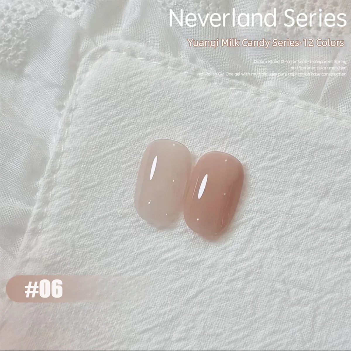 MAINEL 1-12 Uds. Esmalte de Uñas en Gel UV Brillante Nude de Moda, Cosméticos para Uñas, Puntas de Gel para Uñas, Barniz de Uñas