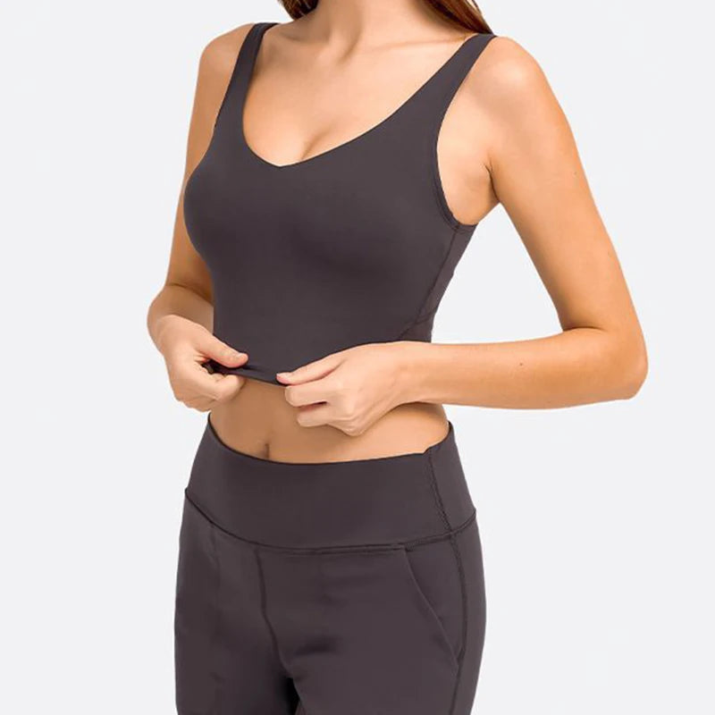 Sujetador deportivo de yoga, espalda en forma de U, deportes de alta calidad, fitness para correr, sujetador transpirable de secado rápido para mujer