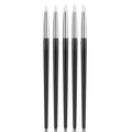 Juego de 5 Pinceles de Silicona para Uñas, Esmalte de Gel UV, Pincel para Puntos 3D, Herramientas Profesionales para Manicura DIY