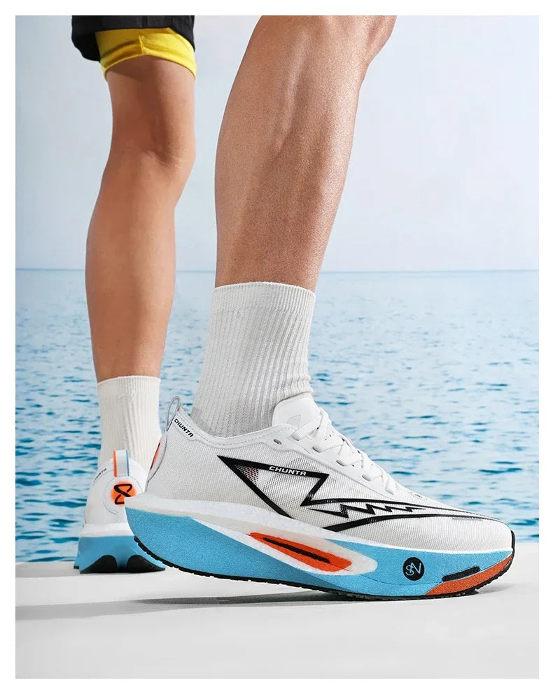 Zapatillas para correr especialidad tabla de carbono maratón hombres deportes transpirables ligeros mujeres cómodas zapatillas deportivas