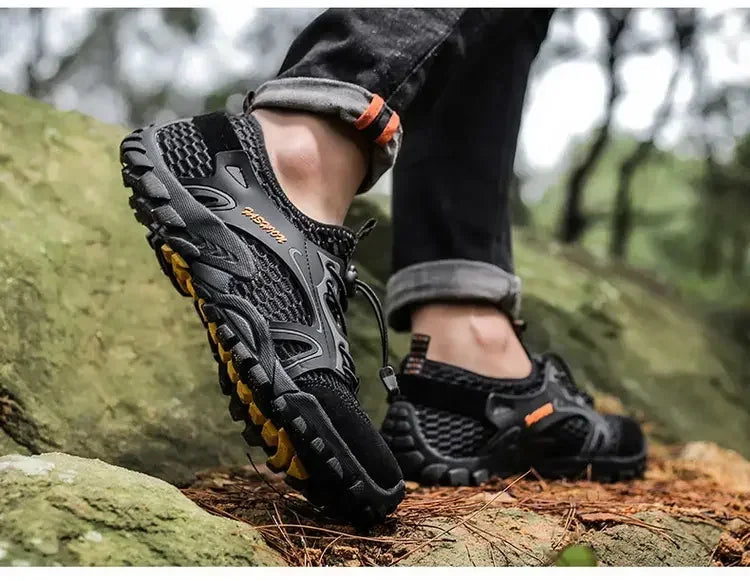 Zapatos resistentes al desgaste para Hombre, zapatillas de senderismo, Jogging, Trekking, rápido, al aire libre, Invierno, antideslizantes