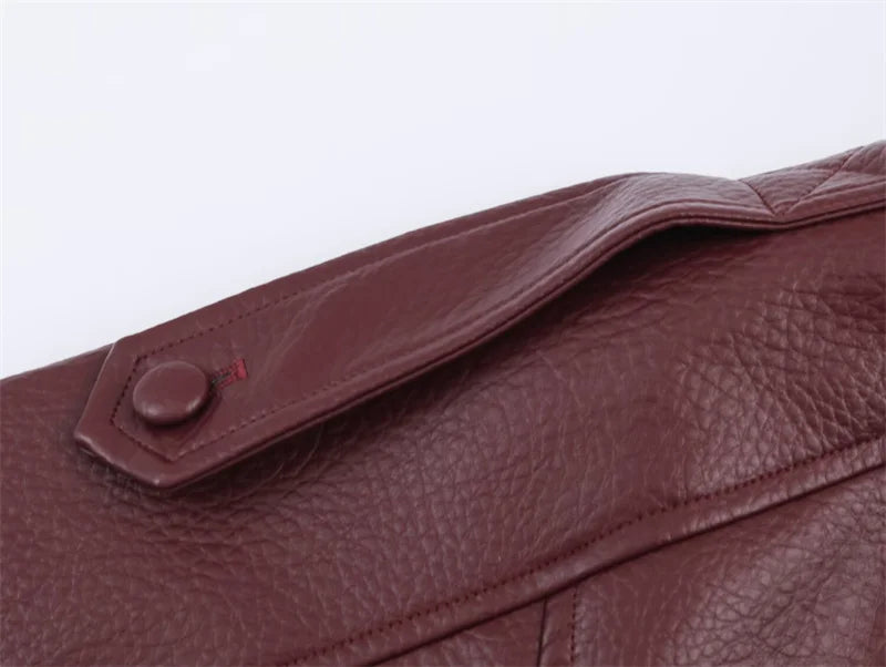Chaqueta de Mujer Otoño 2026, Nueva Chaqueta Negra de Manga Larga de Cuero Sintético con Textura Granulada, Estilo Motociclista, a la Moda y con Personalidad