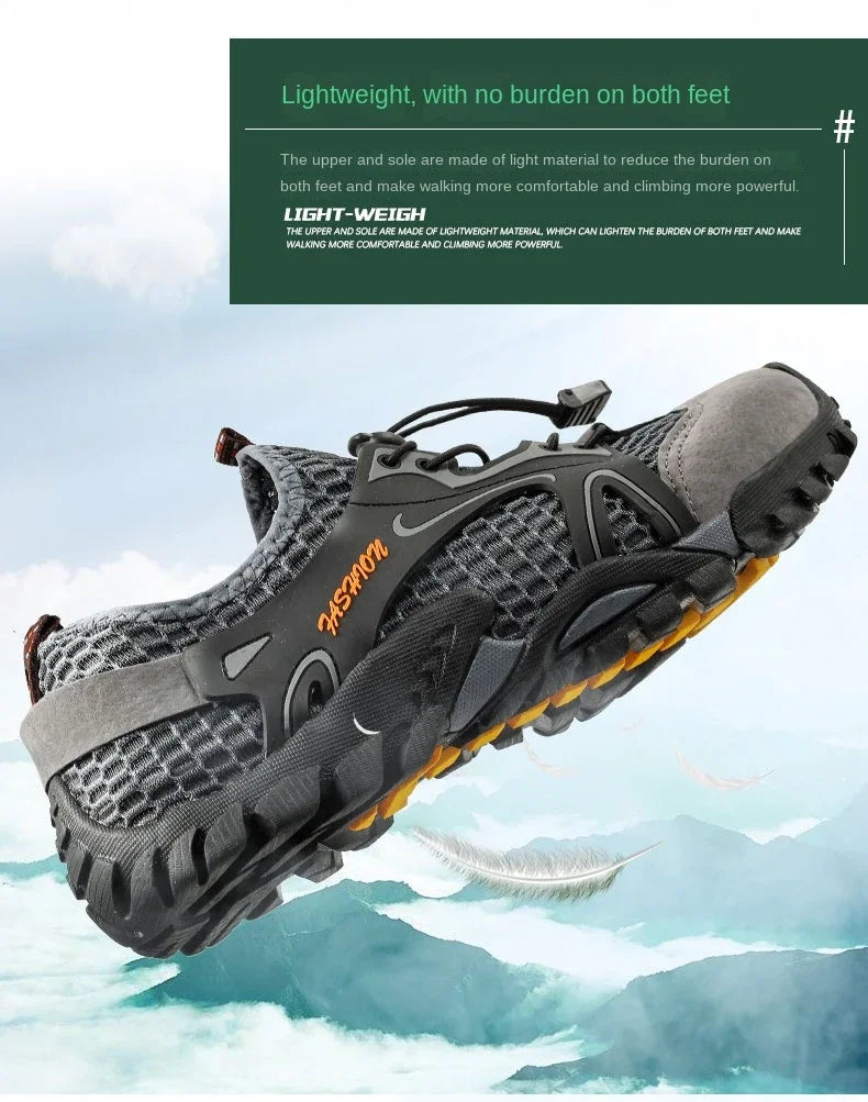 Zapatos resistentes al desgaste para Hombre, zapatillas de senderismo, Jogging, Trekking, rápido, al aire libre, Invierno, antideslizantes