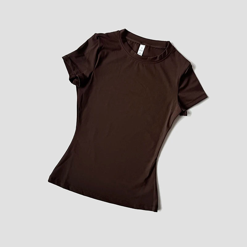 Camiseta Yoga Seamless Mujer – Manga Corta