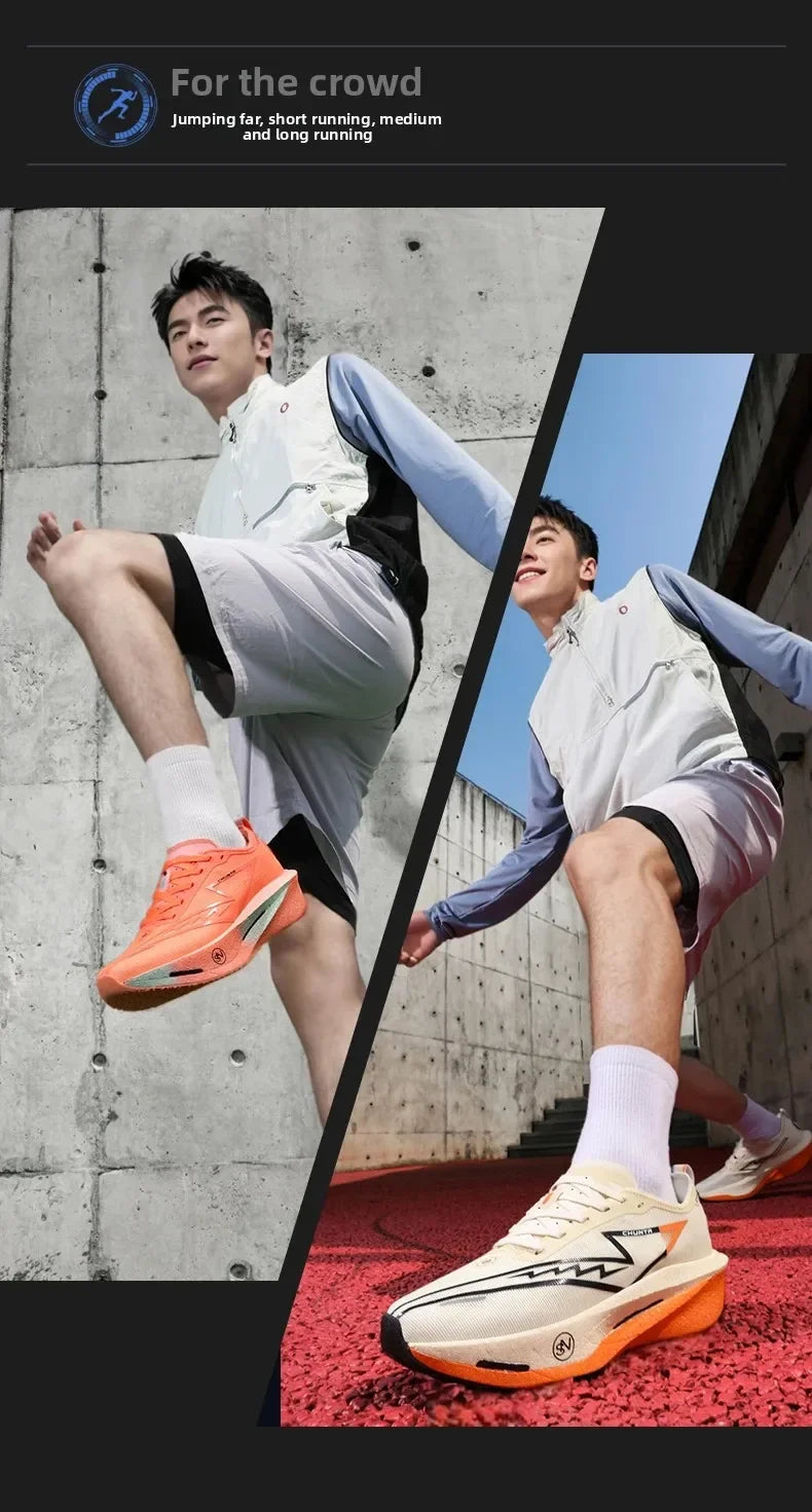 Zapatillas para correr especialidad tabla de carbono maratón hombres deportes transpirables ligeros mujeres cómodas zapatillas deportivas